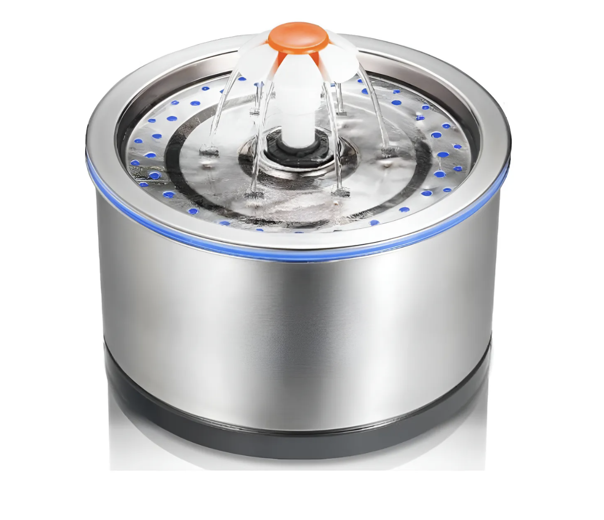 Fuente De Agua Gato Acero Inoxidable 2,5L