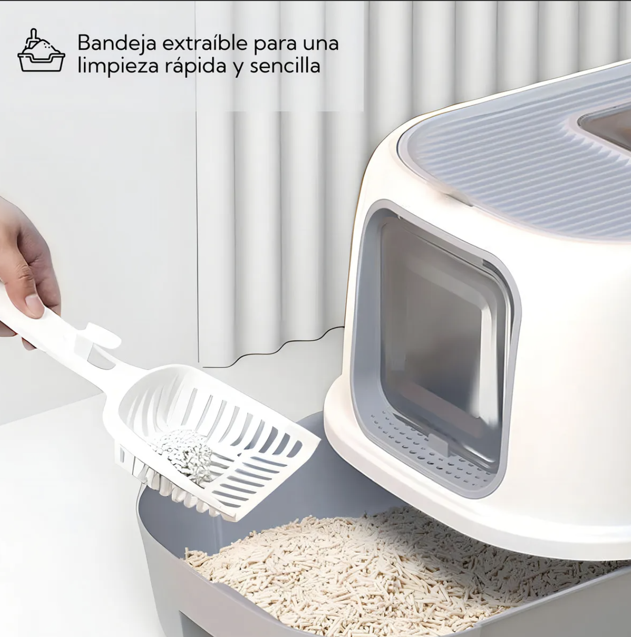 Arenero Baño Doble Entrada Gatos