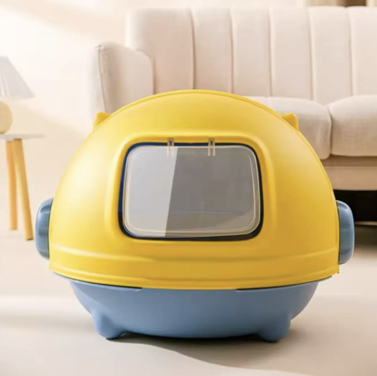 Arenero Baño Nave Espacial Abatible Para Gato Grande