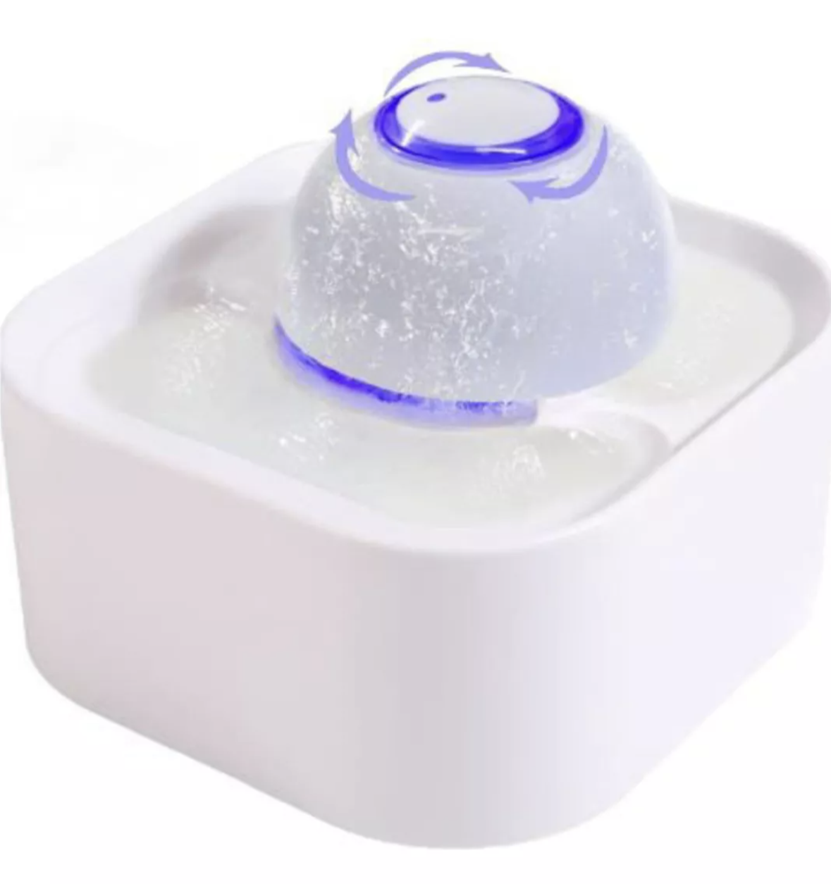 Fuente De Agua Para Gato Esfera Con Luz Led