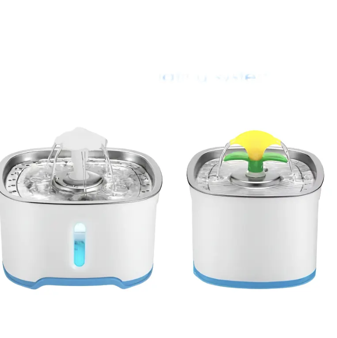 Fuente Agua Acero Inoxidable Luz Led 2.5 L