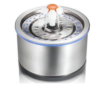 Fuente De Agua Gato Acero Inoxidable 2,5L