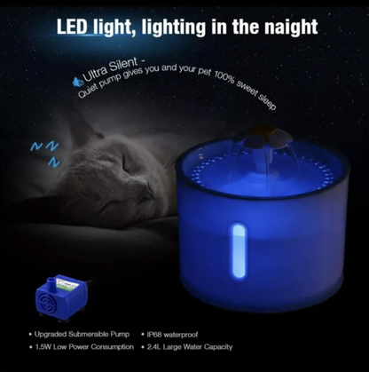 Fuente De Agua Flor Led 2,5Lts