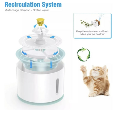 Fuente De Agua Flor Led 2,5Lts