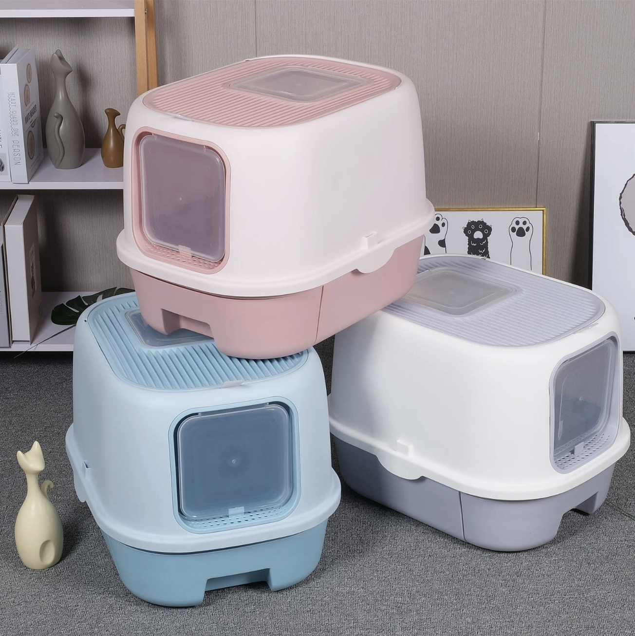 Arenero Baño Doble Entrada Gatos