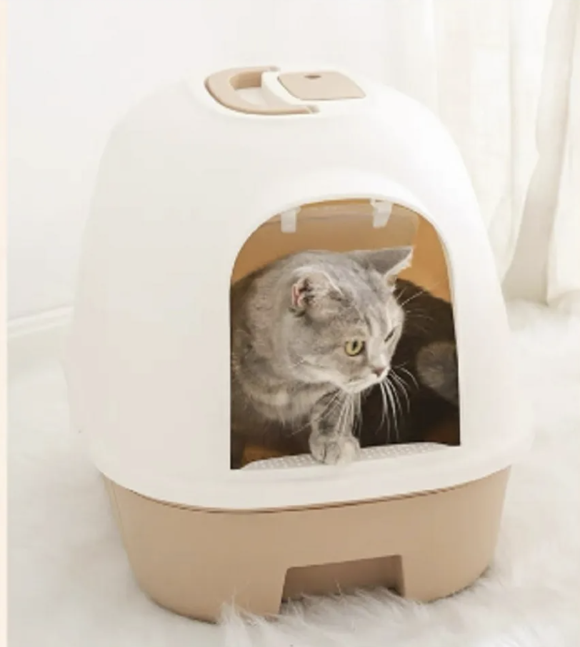 Arenero Grande Tapado Con Filtro Para Olores