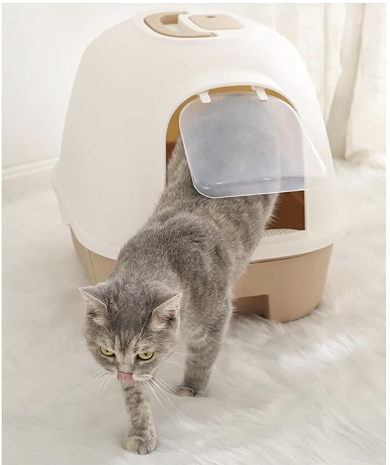 Arenero Grande Tapado Con Filtro Para Olores