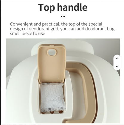 Arenero Grande Tapado Con Filtro Para Olores