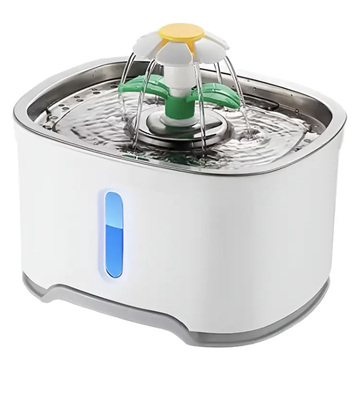 Fuente Agua Acero Inoxidable Luz Led 2.5 L