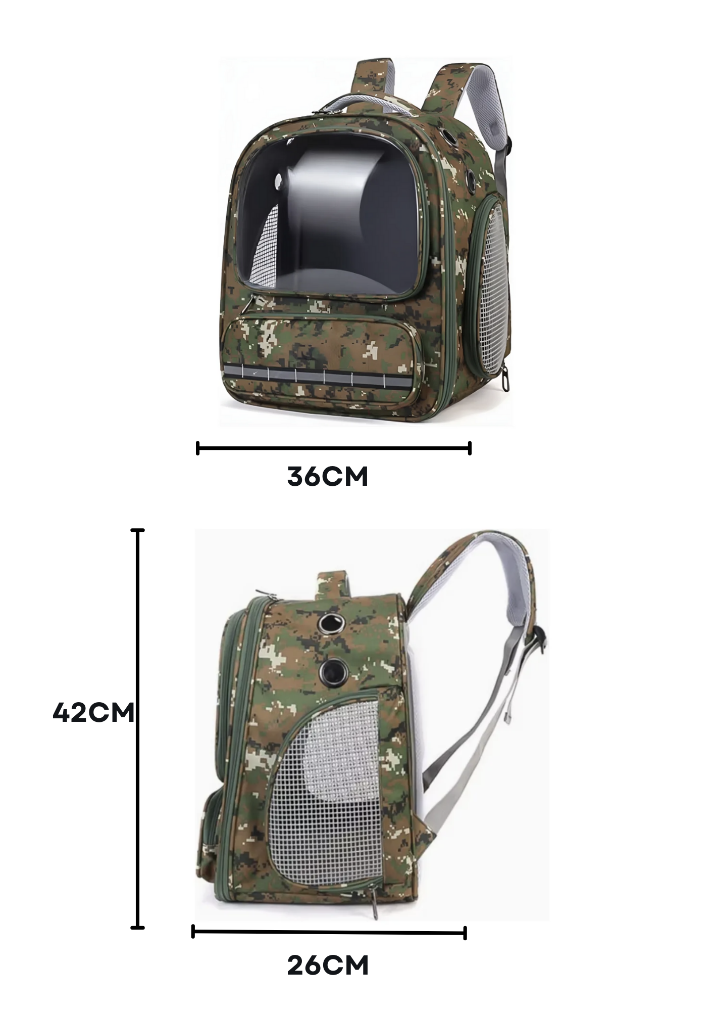 Guacal Ergonómico Militar Doble Entrada*