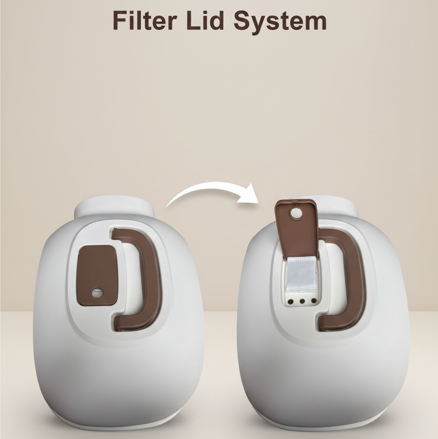 Arenero Grande Tapado Con Filtro Para Olores