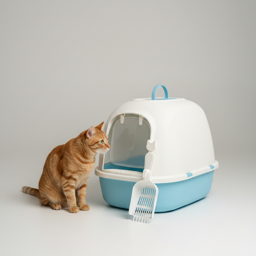 Arenero Grande Tapado Con Filtro Para Olores